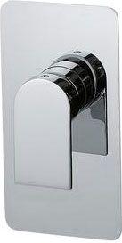 Смеситель для душа, встраиваемый в стену, (цв. чёрный/хром), Ran ZZ