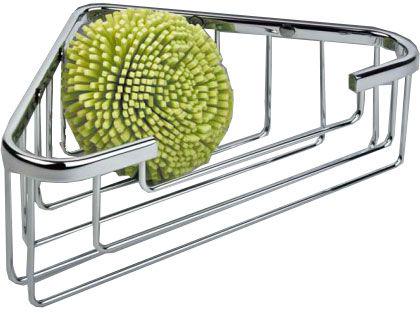 Полочка-решетка угловая 24,5хh8см (цв.хром), Basic ZZ