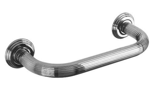 Поручень для ванны прямой 31х11,5см (металл цв.хром), Hermitage ZZ