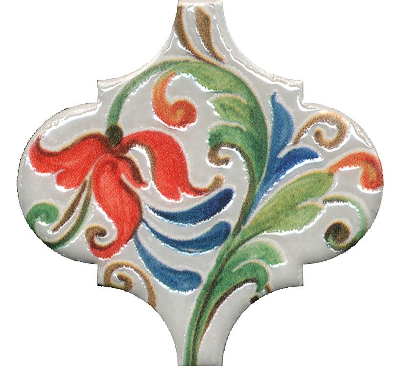 Декор Арабески Тоскана 6 глянцевый 6.5x6.5