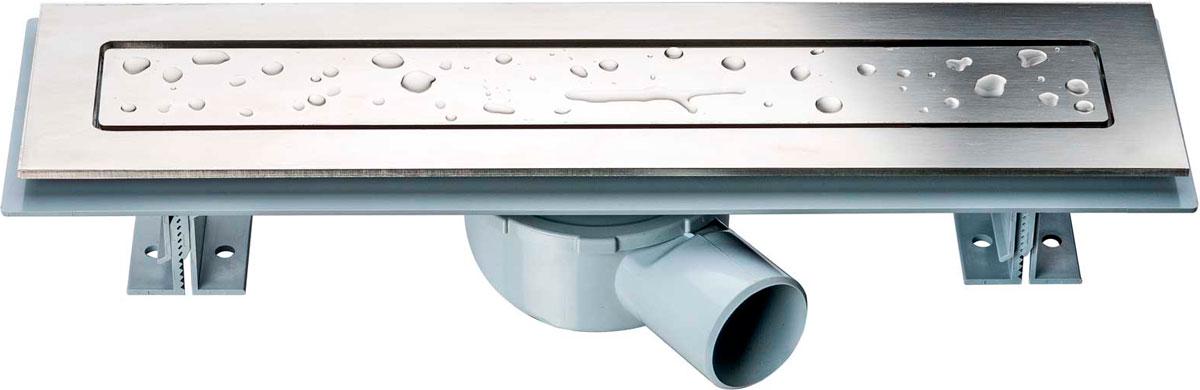 Душевой лоток 800 мм, пропускн.спос-ть 48 л/мин, с неперфорир. решеткой, (цв. сатин), Say Anzer ZZ