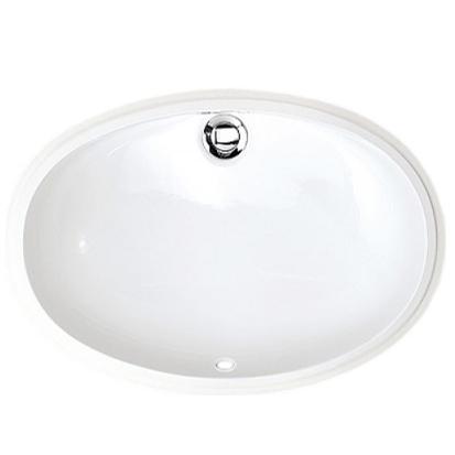 Раковина встраиваемая в столешницу снизу, 572/512х430/370хh200мм, без отв./д смес., с переливом, White 56 ZZ