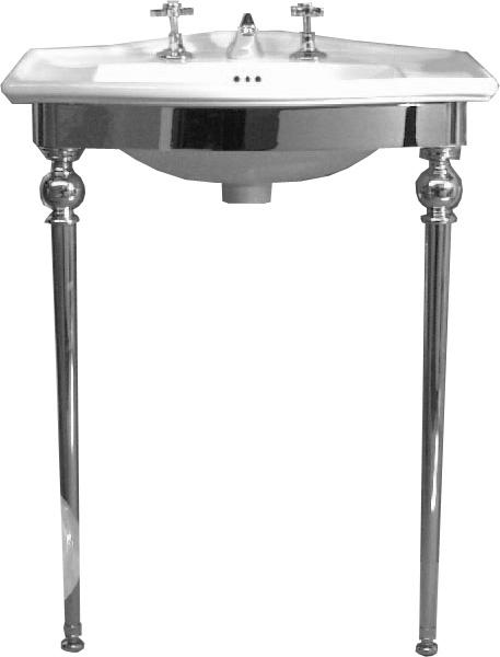 Раковина полувстраиваемая (установка на консоль), 695х500хh230мм, 3 отв. для смесителя, Westminster ZZ