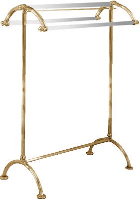 Полотенцедержатель напольный, тройной, свободностоящий (цв. латунь) Imperial ZZ