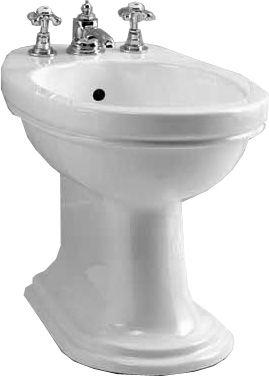 Биде напольное 350х530мм, с 3 отв. д/смесит., Rose ZZ