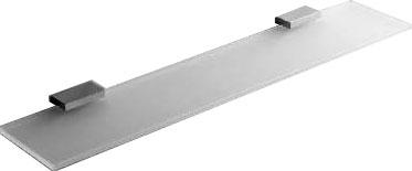 Полочка стеклянная 64,5 см, крепление хром, Look  ZZ