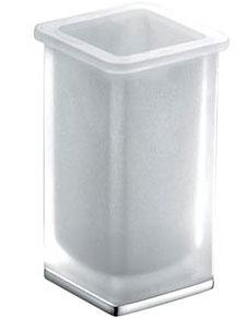 Стакан настольный 7,3х7,3хh13,1см (цв. хром / стекло мат.) Lulu ZZ