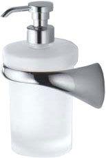 Дозатор для жидкого мыла настенный, SX "Левый, (крепл.справа), (цв.хром/стекло мат.) Link