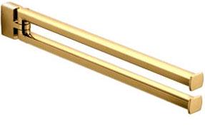 Полотенцедержатель двойной поворотный 35,5хh2,3см (цв. золото) Lulu ZZ