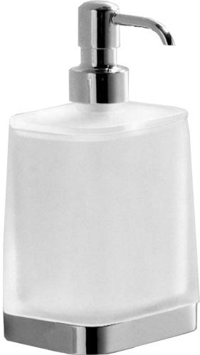 Дозатор настенный стекл. (стекло мат., держатель цв.хром) Time