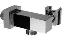 Кронштейн для душа с выходом воды 1/2 для подключения душа, (цв. хром), Quadra, ZZ