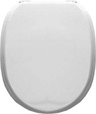 Сиденье для унитаза, с микролифтом, (МДФ цв.белый, петли цв.хром), Westminster ZZ