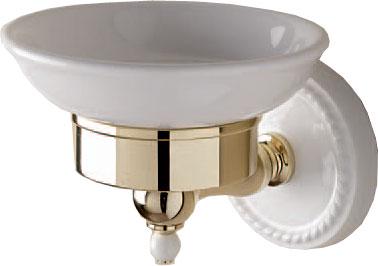 Мыльница настенная (керамика/латунь) Dorothy ZZ