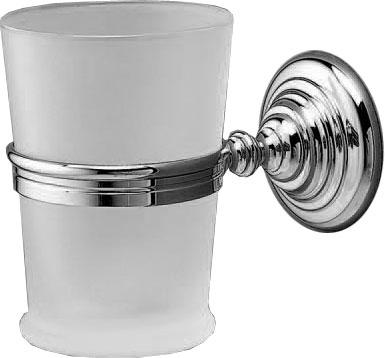 Стакан настенный, стекло матовое, (цв. хром) Chelsea ZZ