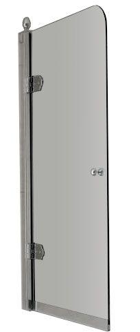 Ограждение (штора) для ванны 800-820хh1400мм, с открытием вовнутрь и наружу, (стекло прозрачное., цв. хром, креп/компл.),Savoy ZZ