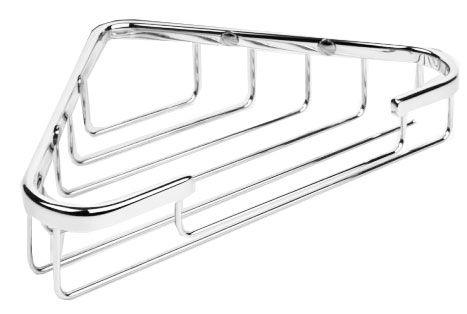 Полочка-решетка угловая 24,5хh4,5см (цв.хром), Basic ZZ