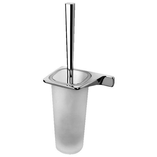 Ёрш настенный "Левый" крепл. справа, (цв. хром, стекло матов.), Alize KL