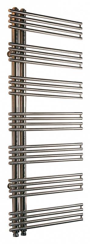 Полотенцесушитель h1224х500мм,(подкл.50мм)на ГВС/сист.отопл.,до 8bar,W441,G 1/2,(крепл,клап Маевск.в компл),БЕЗ кр/перек.,(полир.н/сталь) Kelly ZZ