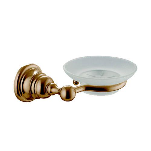 Мыльница настенная, (стекло матовое, держатель цв. бронза), Victory ZZ