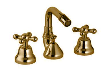 Cмеситель для биде на 3 отв., с д/к, (цв.бронза), Romantica ZZ