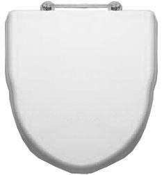 Сиденье для унитаза МДФ, белое, петли (латунь), Oxford ZZ