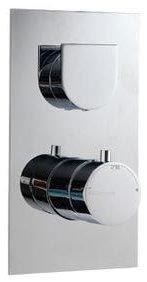 Смеситель-термостат для душа встраиваемый в стену, с переключателем, на 3 "Потребителя", (цв. хром), Ran ZZ