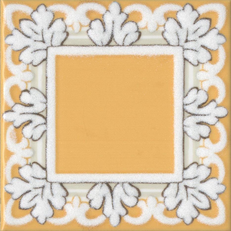 Декор Алмаш жёлтый глянцевый |9,8х9,8