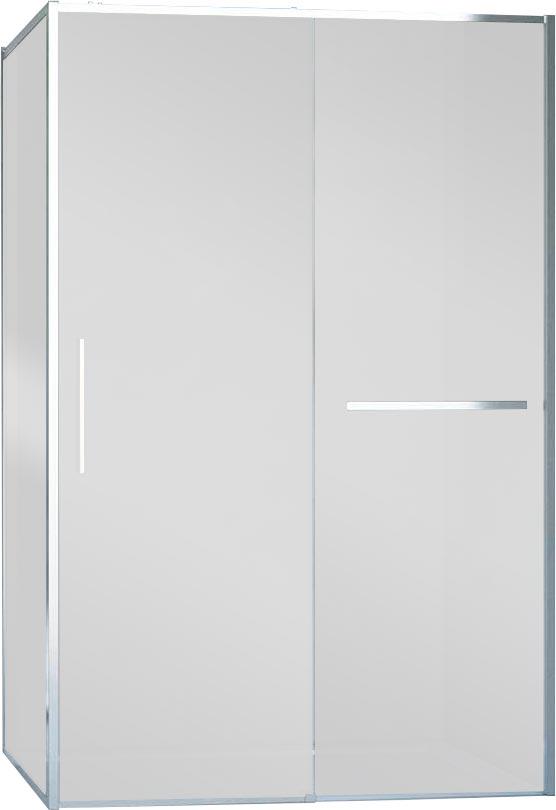 Душевой уголок 1100х900хh2000мм, прямоуг., правый/левый, (стекло прозрачное 6мм Easy Clean, фурн.цв.хром), Slim Soft ZZ