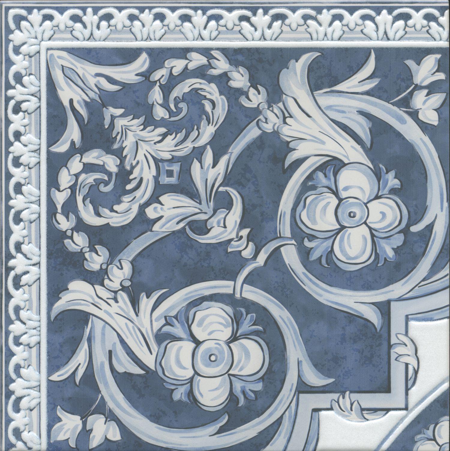 Декор Алмаш угол cинийXX |30х30