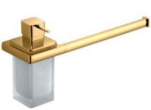 П-держатель, совм. с дозатором д. ж/м 39,5х1,8хh17,1см (цв. золото / стекло мат.) Lulu ZZ