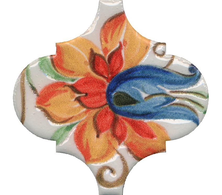 Декор Арабески Тоскана 9 глянцевый 6.5x6.5