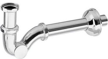 Сифон для биде 1"1/4, "S-образный" классический (цв.хром) Cisal ZZ