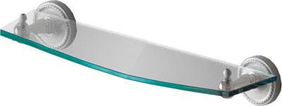 Полка стеклянная 60см, (керамика/хром) Dorothy ZZ