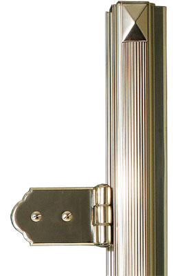 Профиль 1ШТ.! декор. "Крупн. рефлен." душ. кабин/дверей, (цв. светлое золото), Devon&Devon ZZ