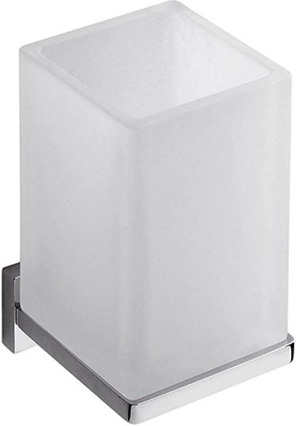 Стакан настенный, (стекло матовое/хром), Look