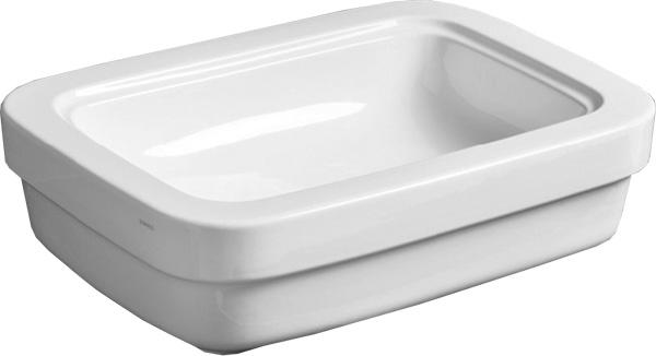 Раковина накладная на столешницу 58х42хh16см, без отв.д/смесит., без перелива, Evolution ZZ