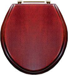 Сиденье для унитаза МДФ, красное дерево, петли (латунь) Oxford ZZ