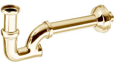 Сифон для раковины 1"1/4, классический (цв.золото) Cisal ZZ