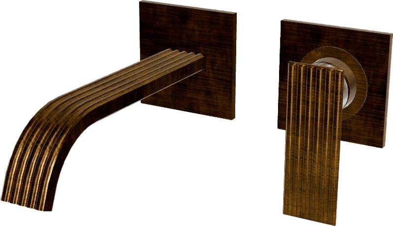 Смеситель для душа, термостат, встраиваемый в стену, (цв.состарен.бронза) Nuova Retro ZZ