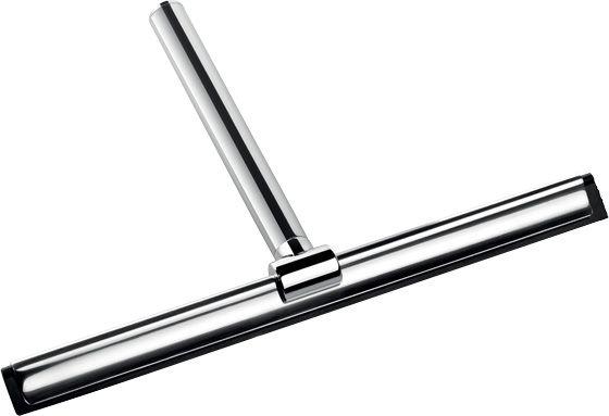 Скребок 25см, для чиски стекла душевых кабин, (цв.хром), Colombo