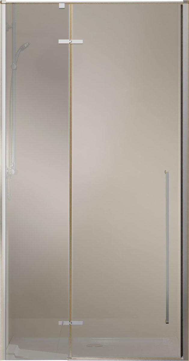 Дверь для душа в нишу, 1000хh1950мм, распашная с неподв.сегментом, правая/левая, (стекло 6мм прозрачное, фурн.цв.хром), Slim-N ZZ