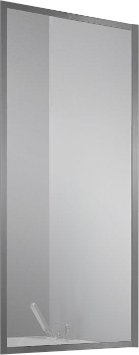 Душевая шторка на ванну, стационарная, правая/левая, 700хh1400мм, (стекло прозрачное 5мм, фурнитура цв.вороненая сталь), Vincea ZZ