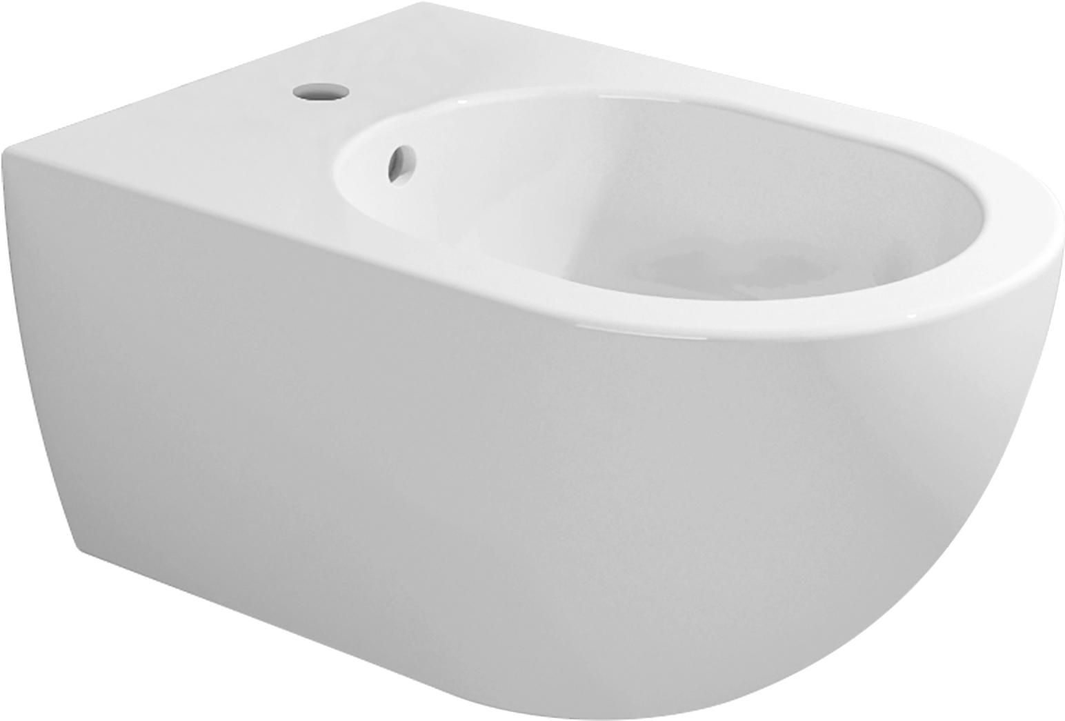 Биде подвесное 54х36хh27см, крепёж в компл., (цв. белый), App ZZ