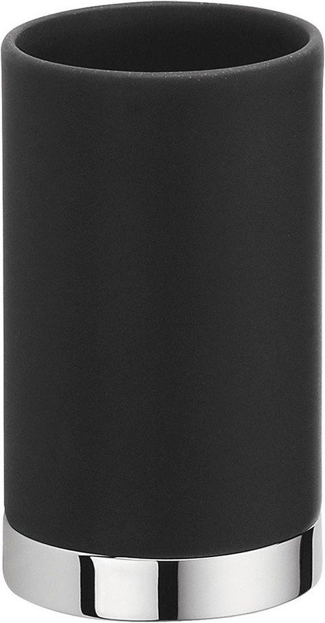 Стакан настольный стекл. (цв.хром/керамика черн.), Nordic ZZ