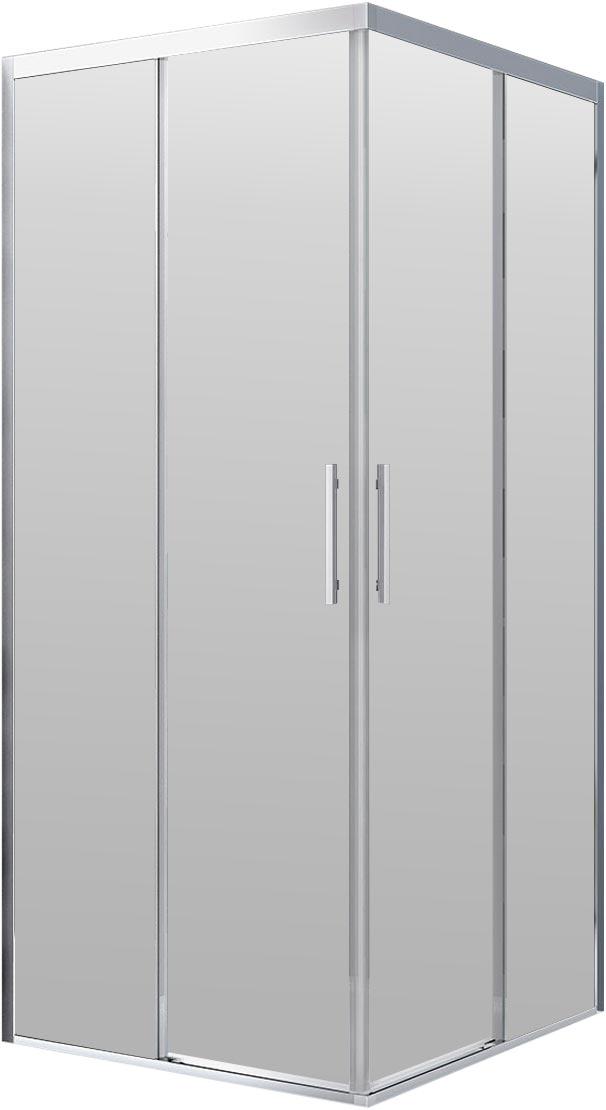 Душевой уголок 1000x1000хh1950мм, квадратн., раздвижные двери, (стекло прозрачное 6мм Easy Clean, фурн.цв.хром), Soft ZZ