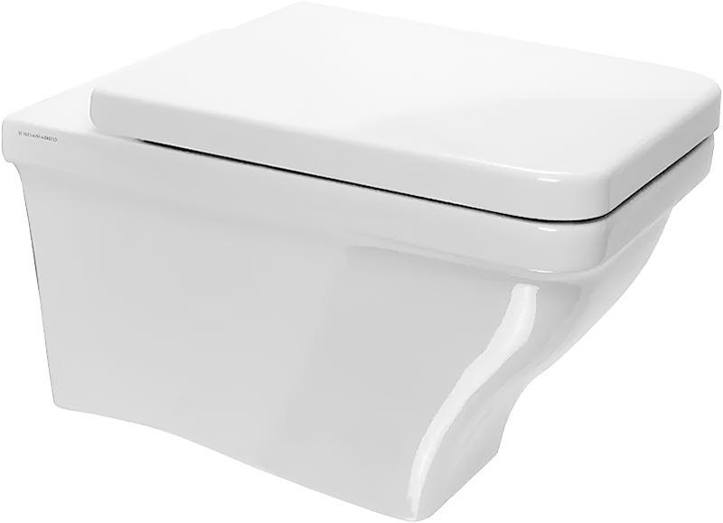 Унитаз подвесной 52,5x36,5см, без сиденья, Butterfly ZZ