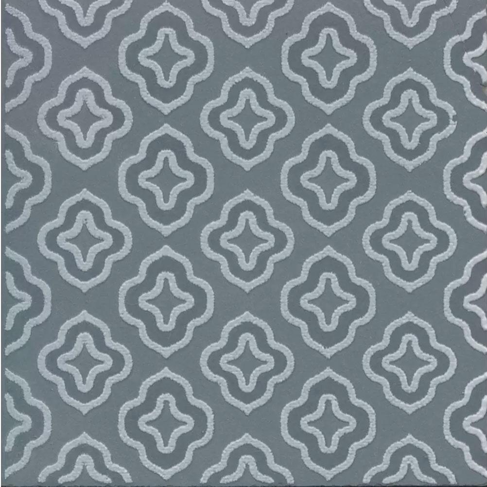 Декор Агуста 2 синий матовый 9,8x9,8