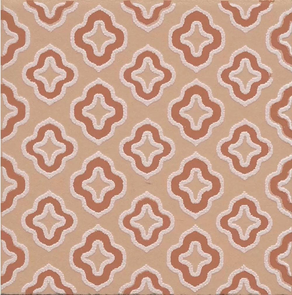 Декор Агуста 2 оранжевый матовый 9,8x9,8