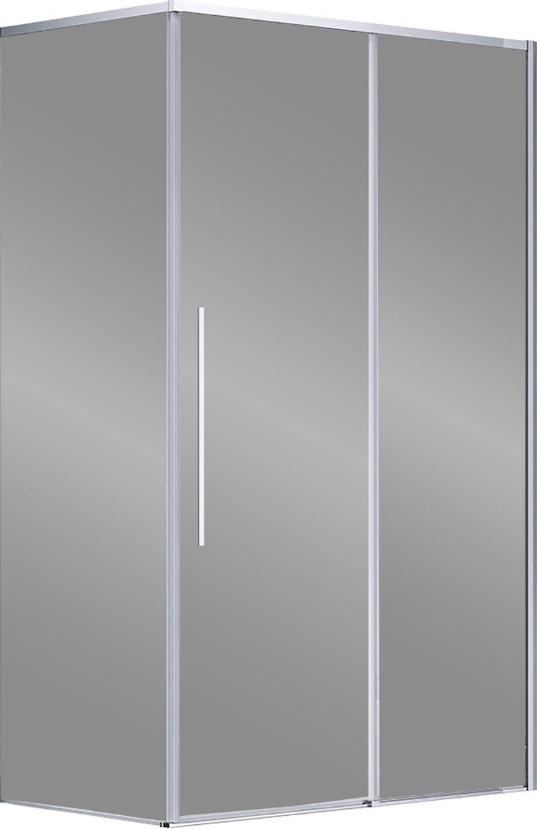 Душевой уголок 1000х800хh1950мм, прямоуг., правый/левый, (стекло прозрачное 6мм Easy Clean, фурн.цв.хром), Slim-N ZZ