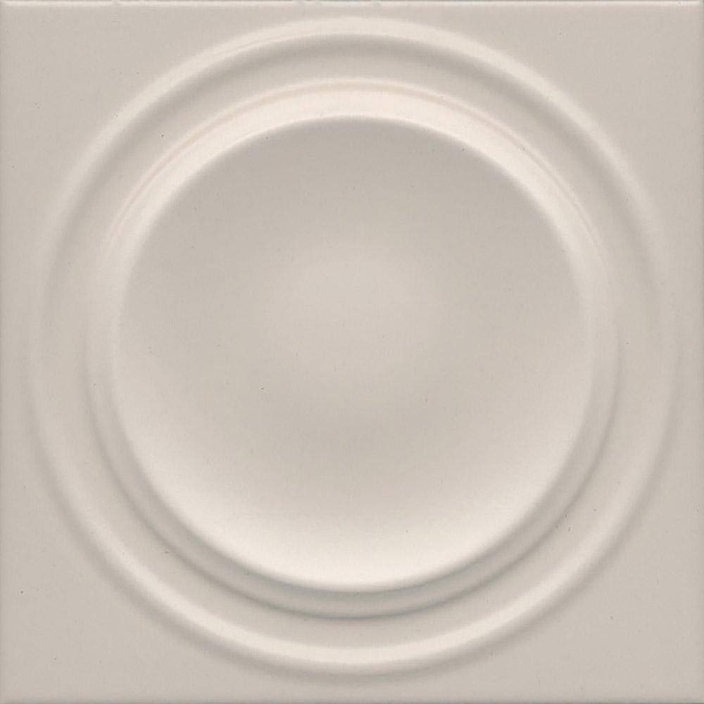 Декор Аква Альта 2 белый матовый структура 20x20